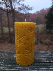 Snowflake candle